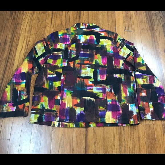 Vintage New Direction Women's XL Patchwork Jacket - Picture 6 of 8